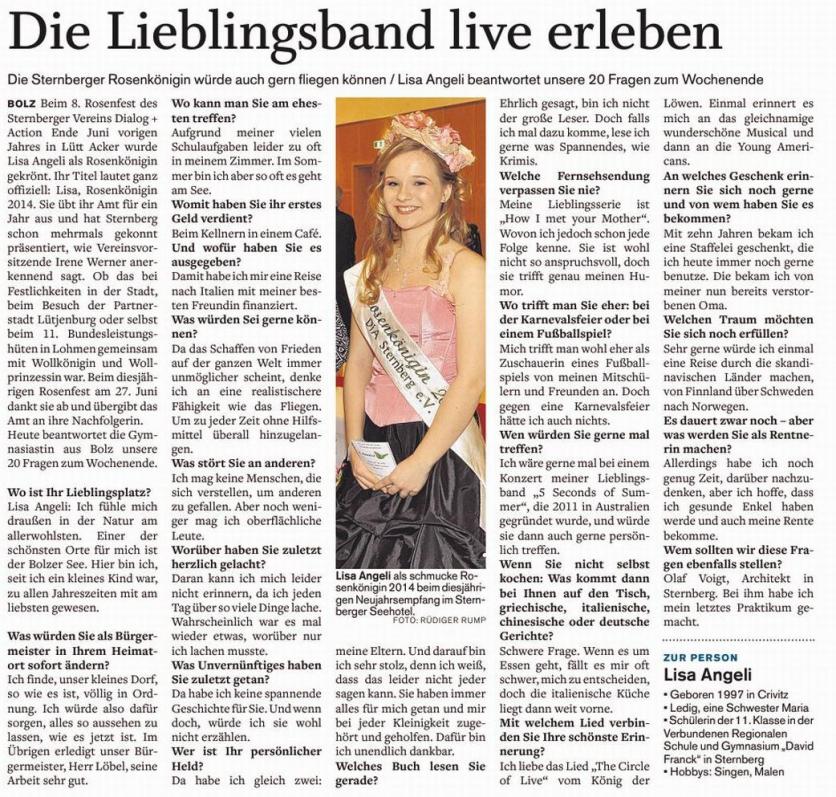 Parchimer Zeitung vom 07.02.2015